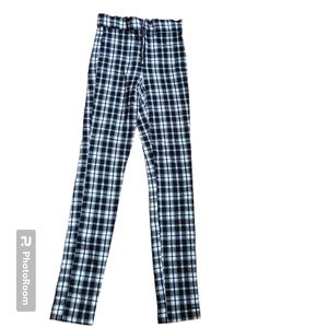 Garage plaid stretch pants